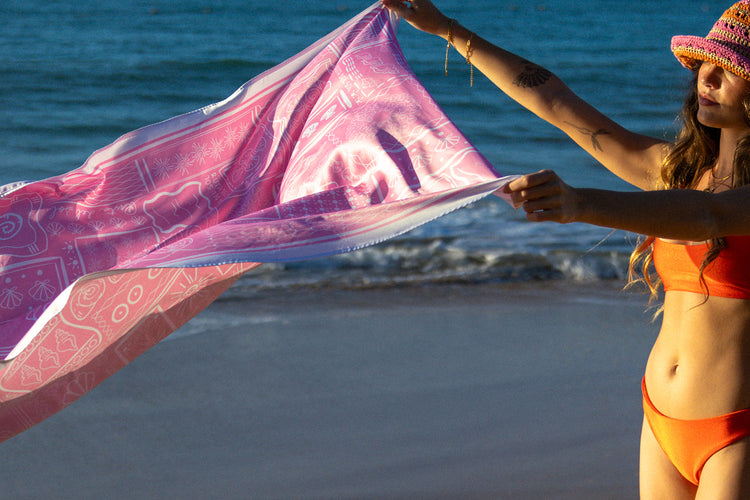 Pareo Ruta del Sol in Pink Flamingo