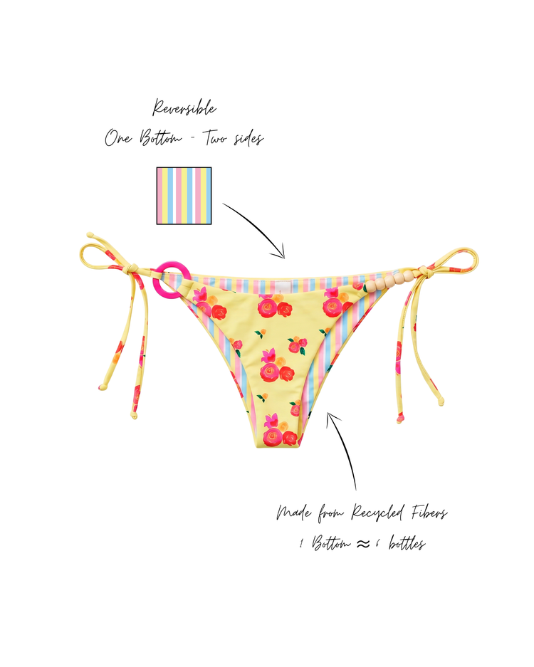Rosé Bikini Bottom• REVERSIBLE