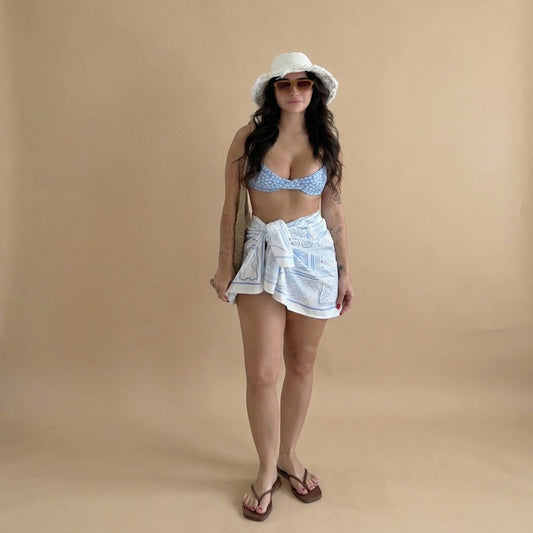 Pareo Ruta del Sol in Blue and White